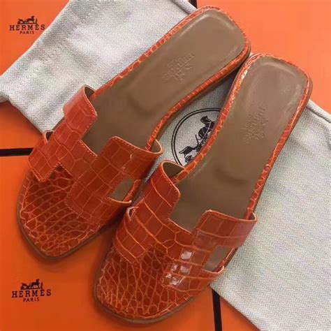 sandal hermes oran|hermes oran crocodile sandals.